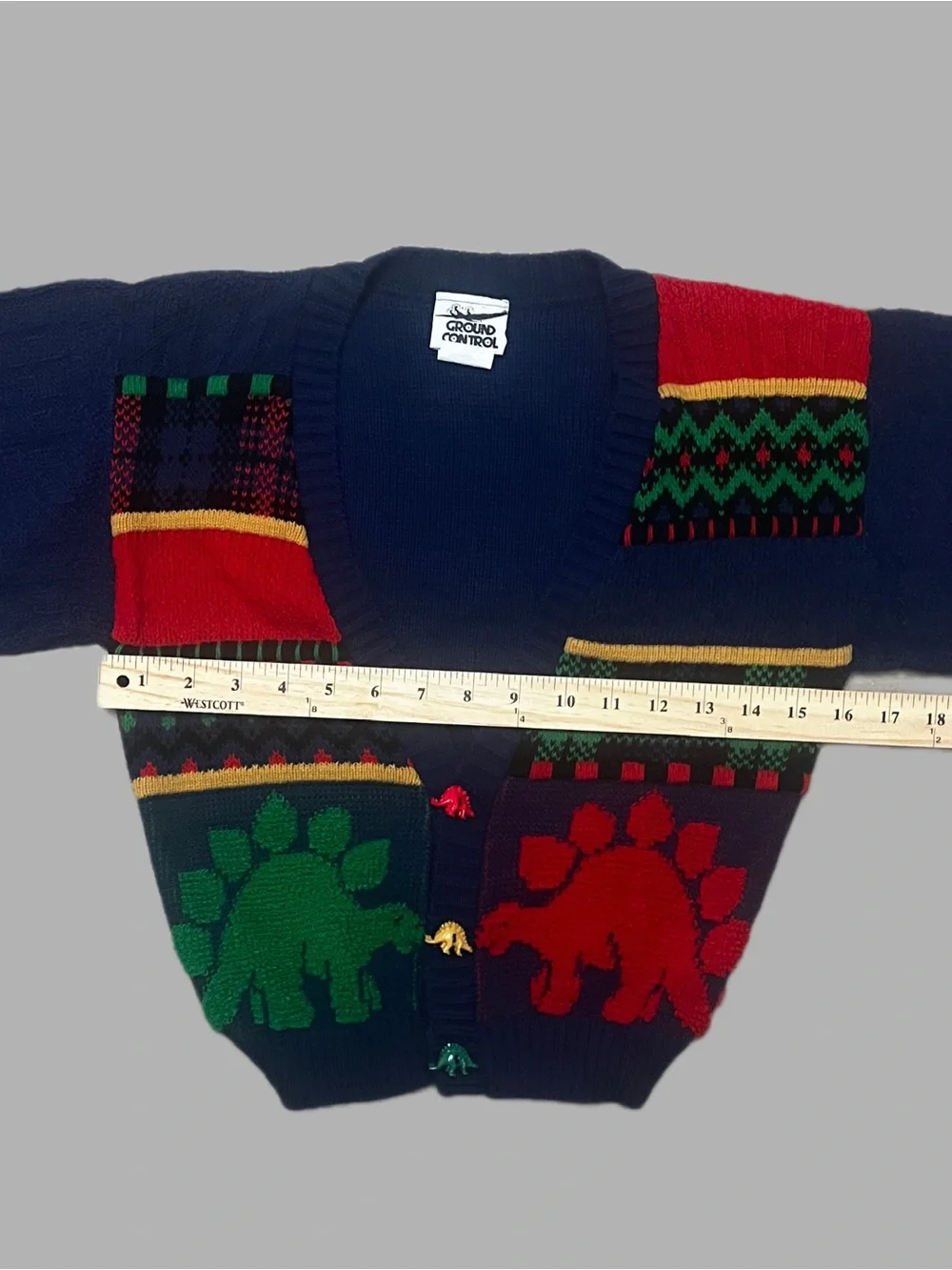 VTG 90’s Ground Control Kids Cardigan Sweater Size Medium